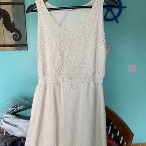 Ivory knee length dress